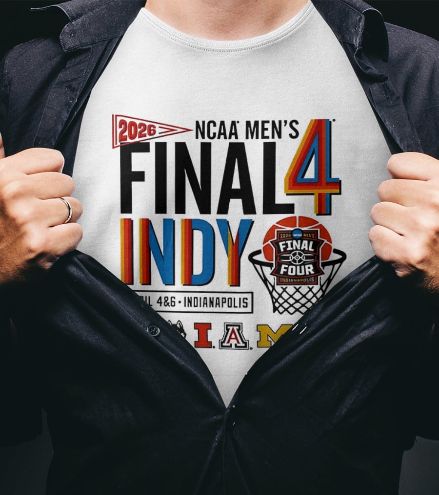 2026 NCAA Men's Final Four Indy April 4 6 Indianapolis Basketball Event T-Shirt