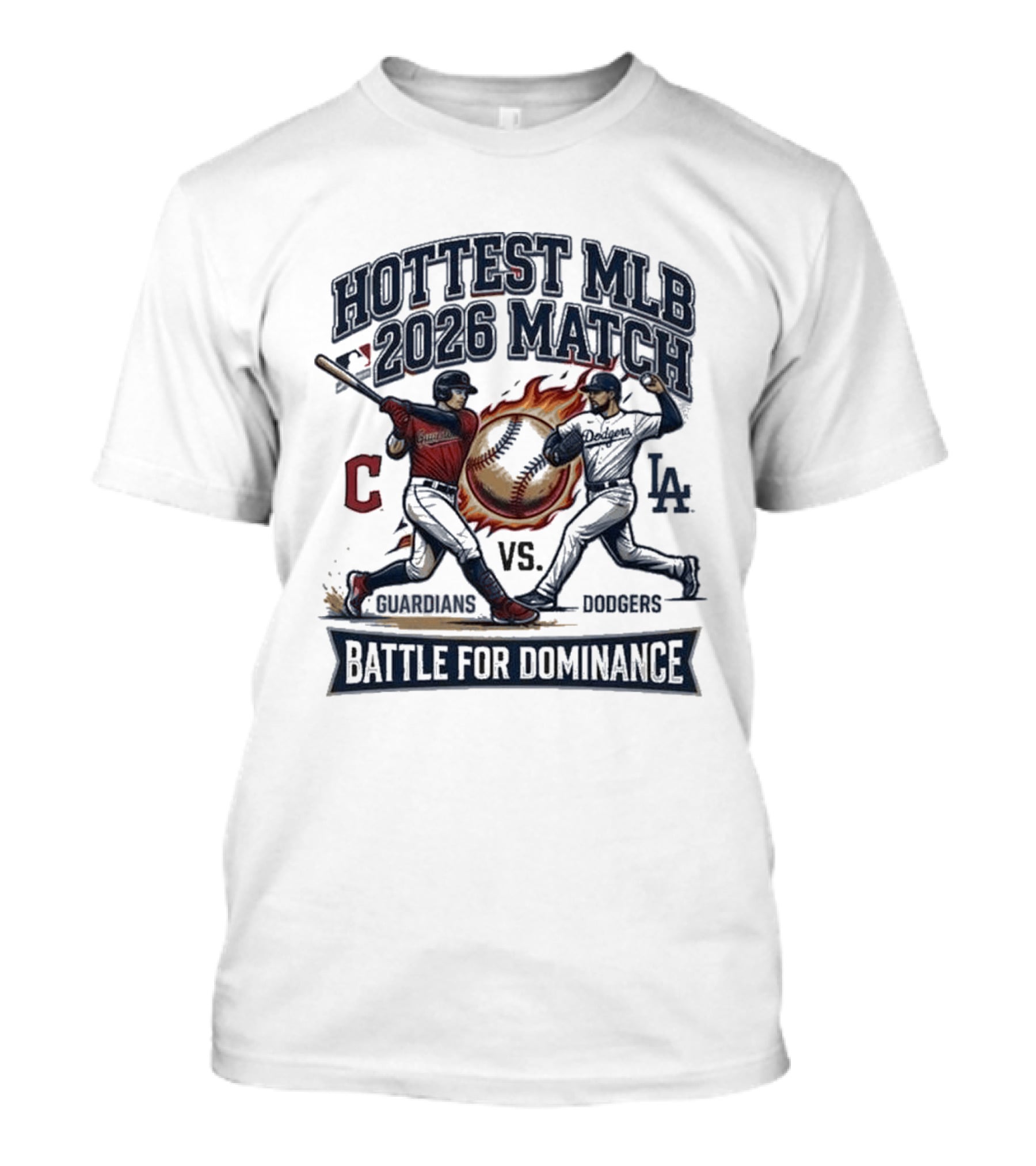 Hottest MLB 2026 Match Guardians Vs Dodgers Battle For Dominance T-Shirt