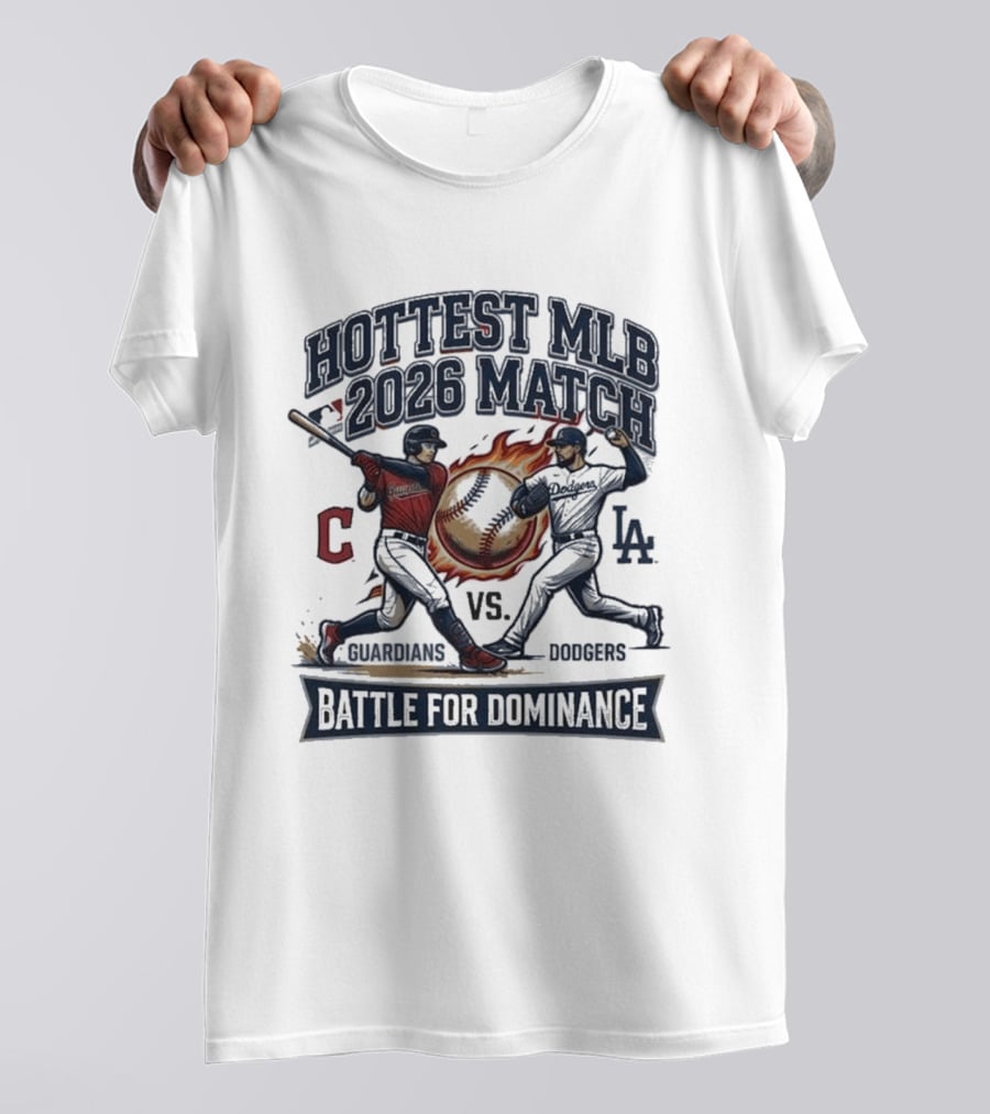 Hottest MLB 2026 Match Guardians Vs Dodgers Battle For Dominance T-Shirt