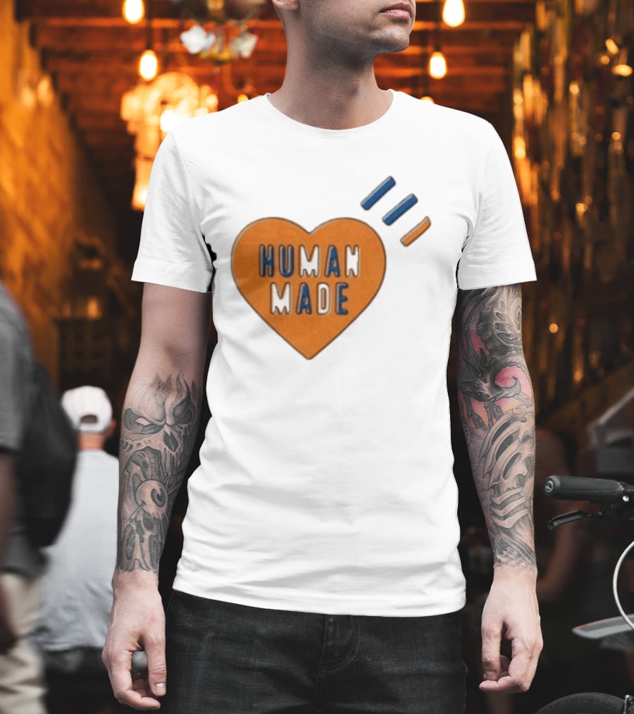 Human Made Heart Icon With Dry Alls T-Shirt