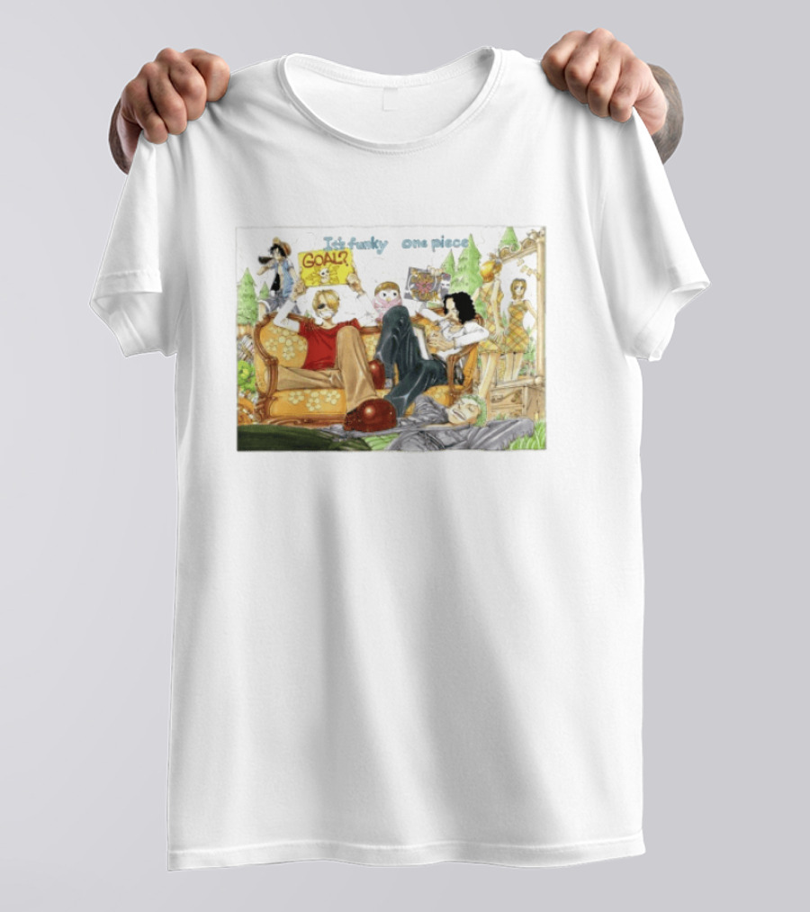 It's Funky One Piece Anime Crew And Goal Adventure T-Shirt