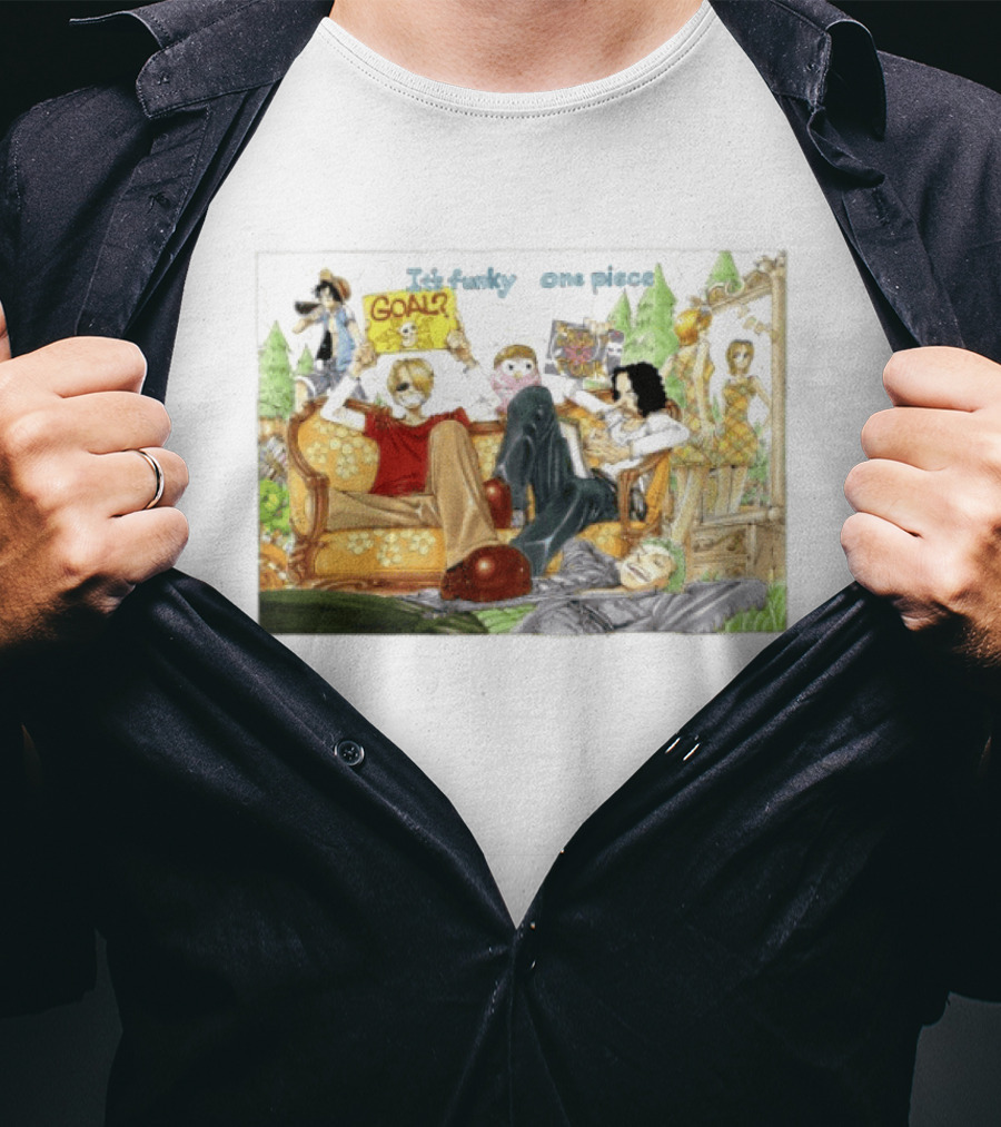 It's Funky One Piece Anime Crew And Goal Adventure T-Shirt