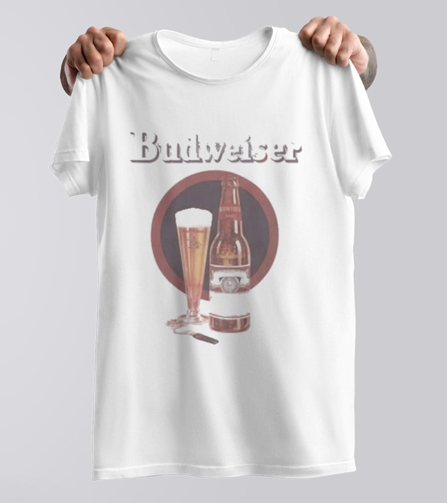 Ken Griffey Jr Budweiser Beer Bottle And Glass T-Shirt