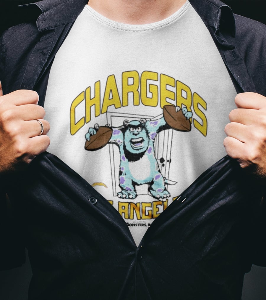 Los Angeles Chargers Monsters Inc Sully Collaboration T-Shirt