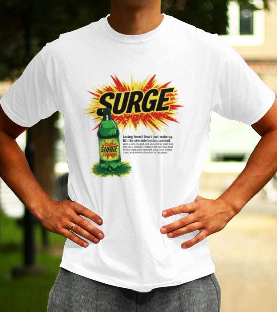 Surge Losing Focus Wake Up Hit The Override Button Instead T-Shirt