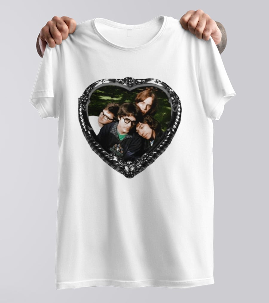 The Lazy Eyes Cheesy Love Songs Heartshape Group Photo Frame T-Shirt