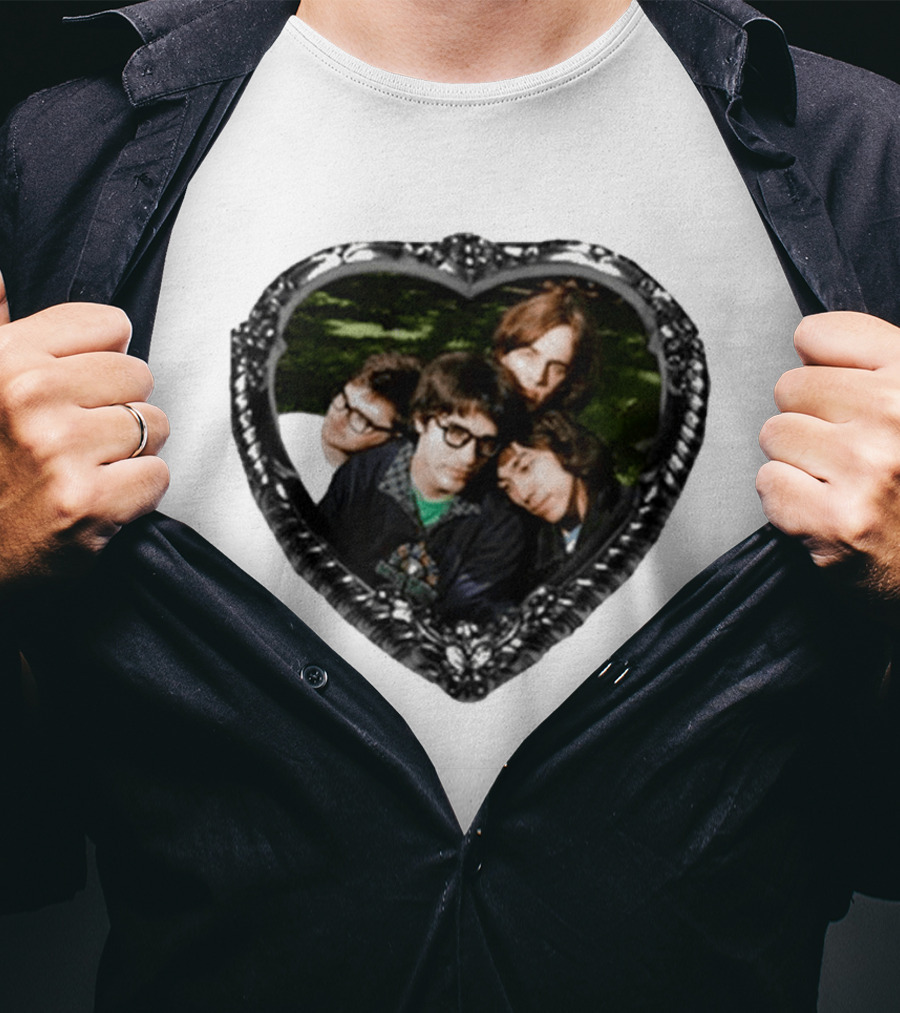 The Lazy Eyes Cheesy Love Songs Heartshape Group Photo Frame T-Shirt
