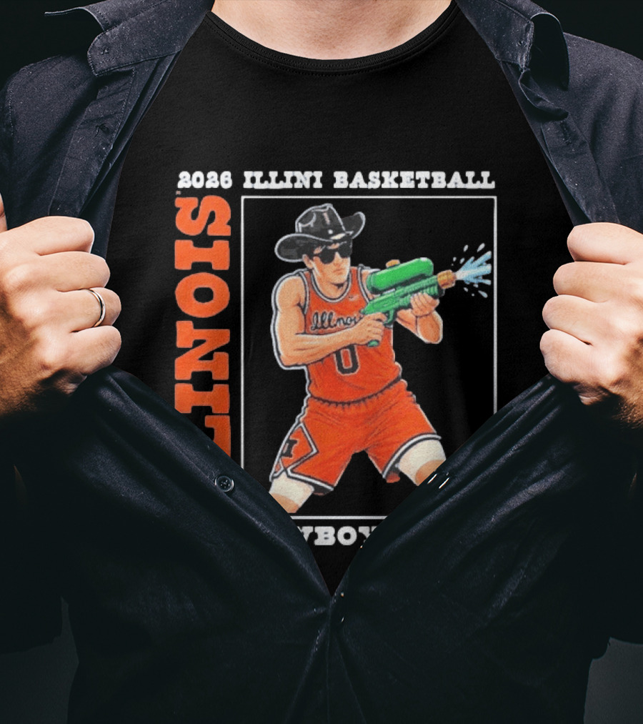 2026 Illinois Basketball Cowboy Mirk Fighting Illini March Madness Final Four T-Shirt