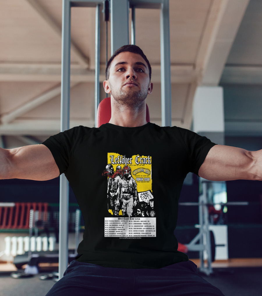 Leftover Crack West Coast 2026 Shows Vintage Punk Rock Tour Dates T-Shirt