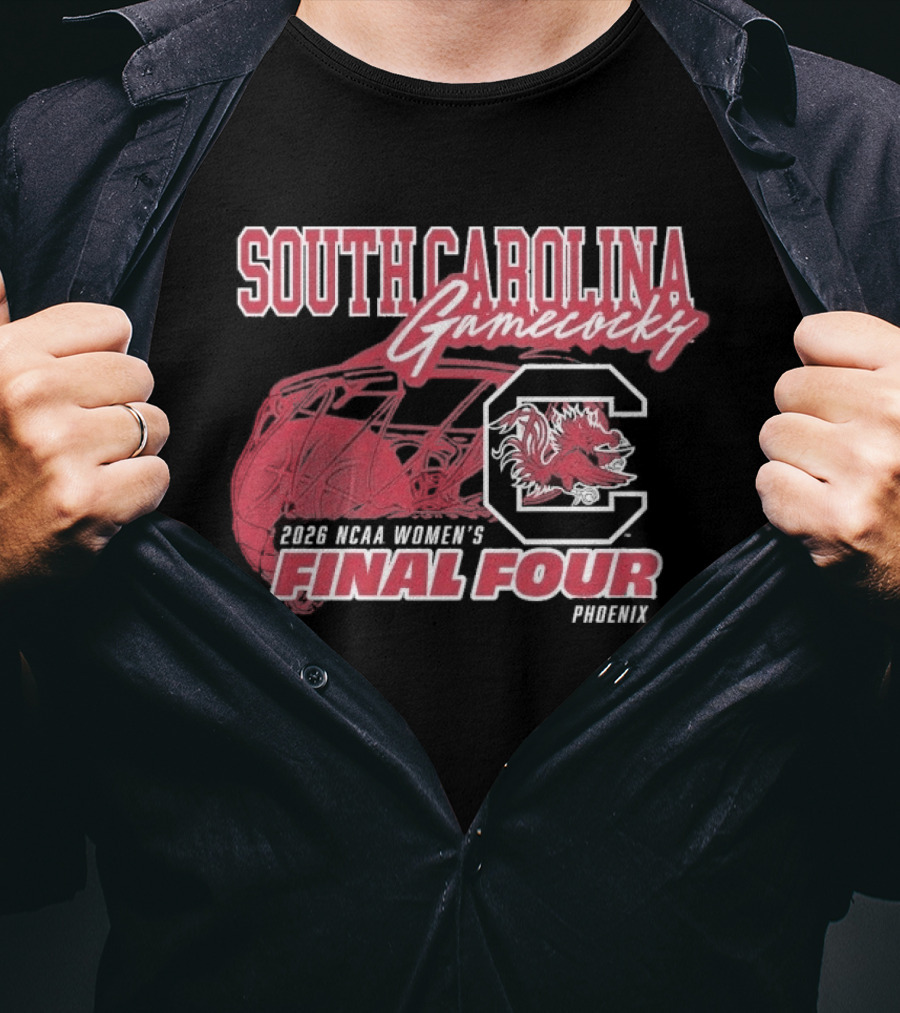 South Carolina Gamecocks 2026 NCAA Women's Basketball Final Four Phoenix T-Shirt