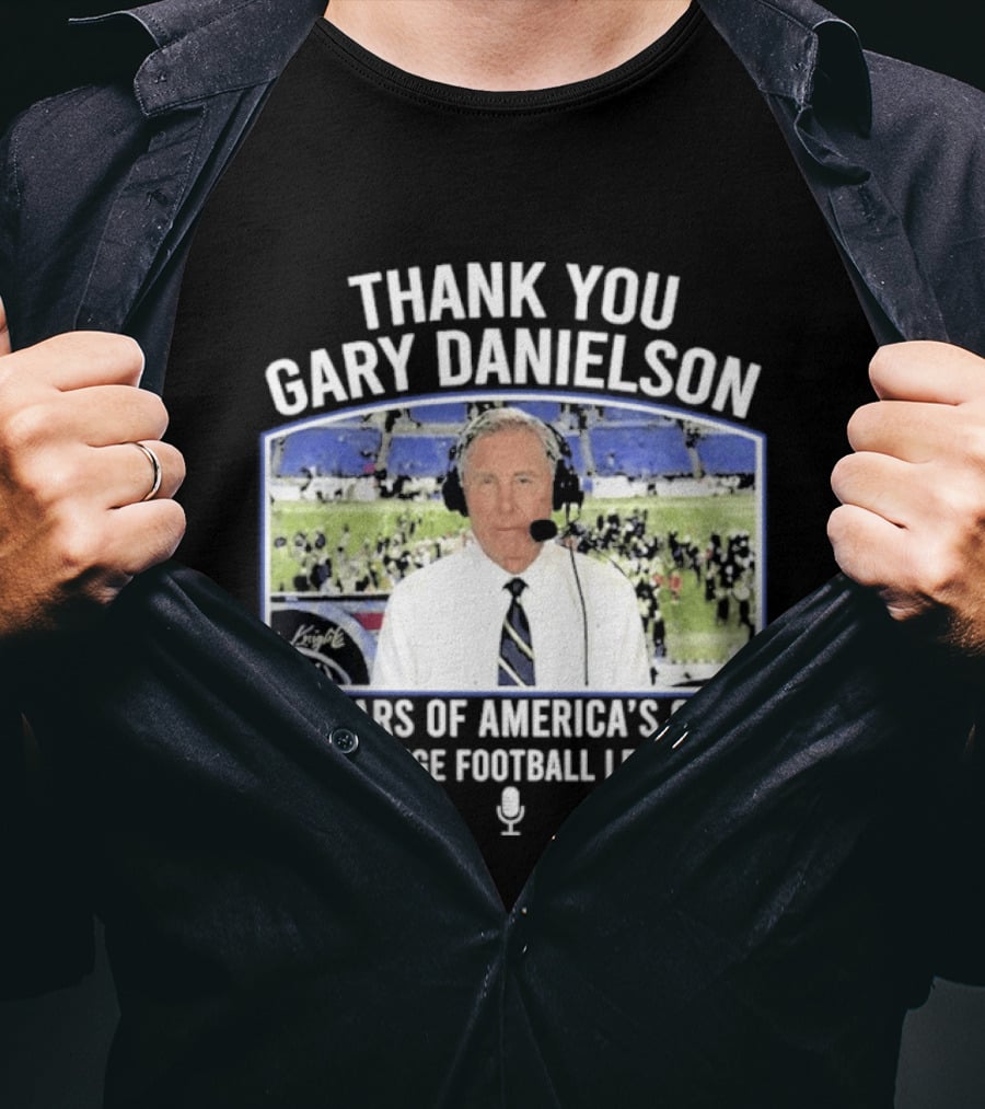 Thank You Gary Danielson 17 Years Of America's Game College Football Legend T-Shirt