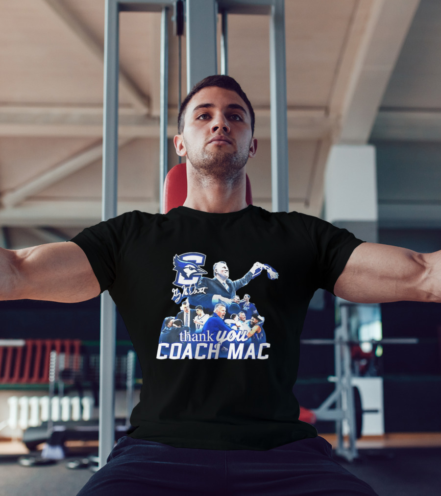 Thank You Coach Mac Creighton Bluejays Basketball T-Shirt