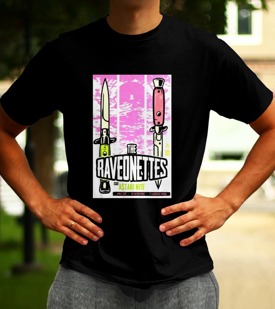 Raveonettes Astari Nite April 1 2026 Ft Lauderdale Culture Room T-Shirt