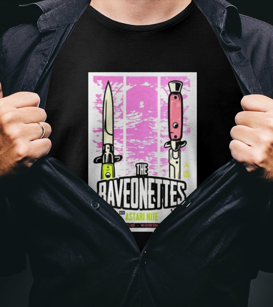 The Raveonettes Culture Room April 1 2026 Astari Nite Fort Lauderdale Concert Knives T-Shirt