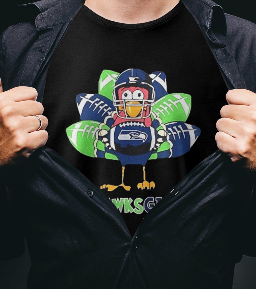 Seahawksgiving Turkey Seattle Seahawks Football Thanksgiving 2025 T-Shirt