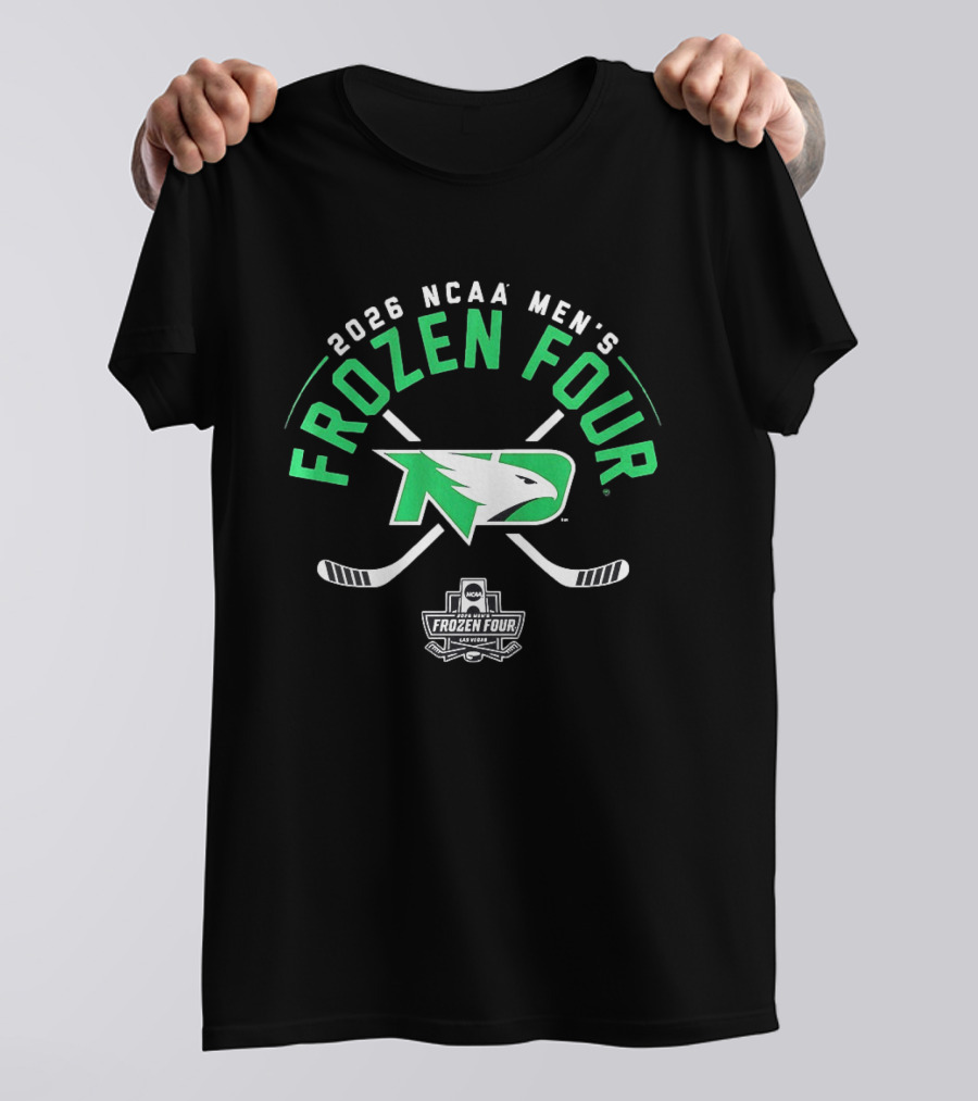 2026 NCAA Men's Frozen Four North Dakota Hockey Las Vegas T-Shirt