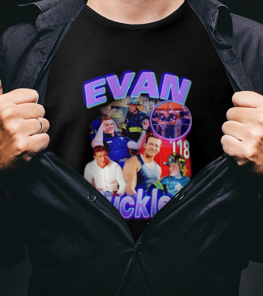 Evan Buckley Collage Firefighter Tribute 118 T-Shirt