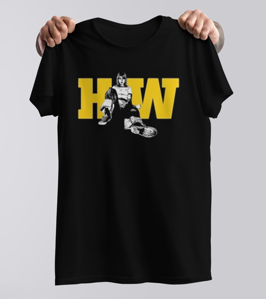 Hw Negative Self Talk No I Won't Hear It Knight Defender Sitting On HW Yellow Letters T-Shirt