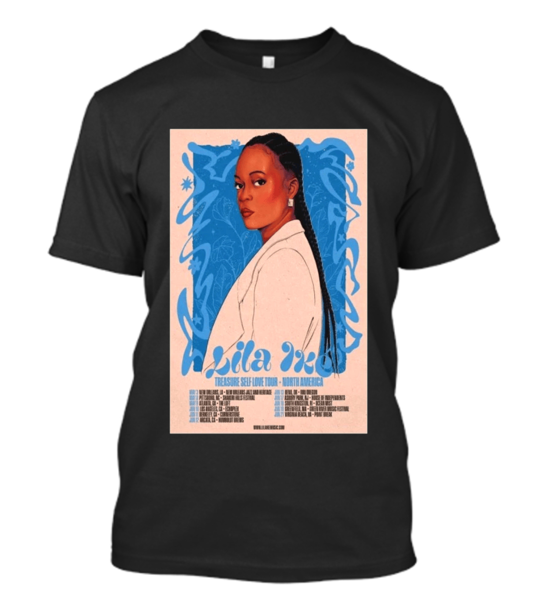 Lila Ike Treasure Self Love Tour North America 2026 T-Shirt