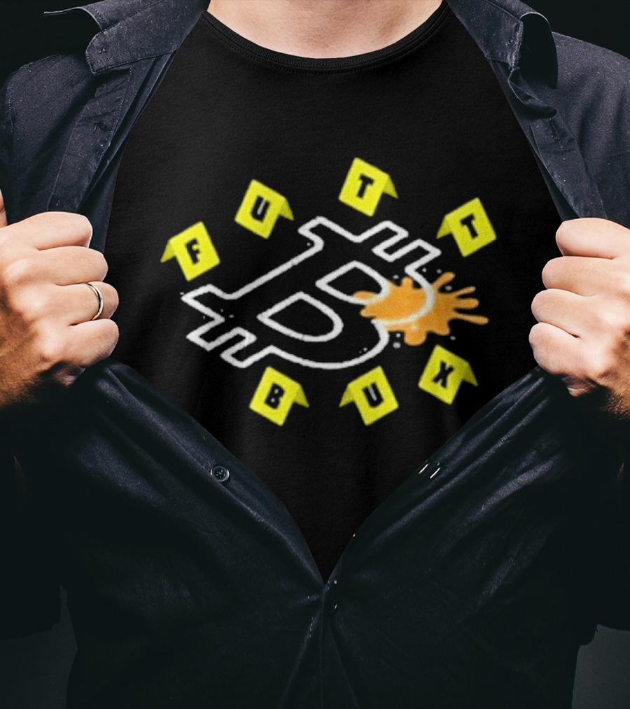 Windscribe Bitcoin Crime Scene Futt Bux T-Shirt