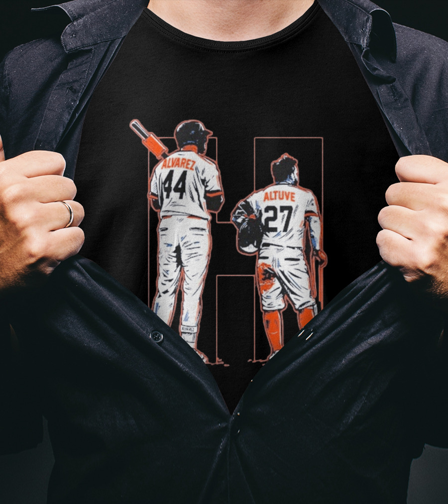 Yordan Alvarez Jose Altuve 44 27 Houston Baseball Astros H Duo T-Shirt