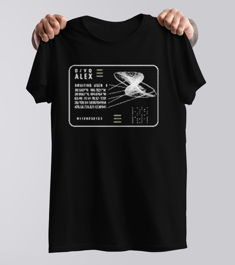 Alex Paradise Membership Card Hulu Edition With Spaceship T-Shirt