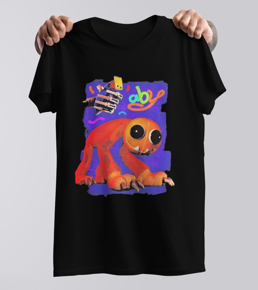 April Fools Shaved Yarnaby Aby Colorful Monster Orange Creature T-Shirt