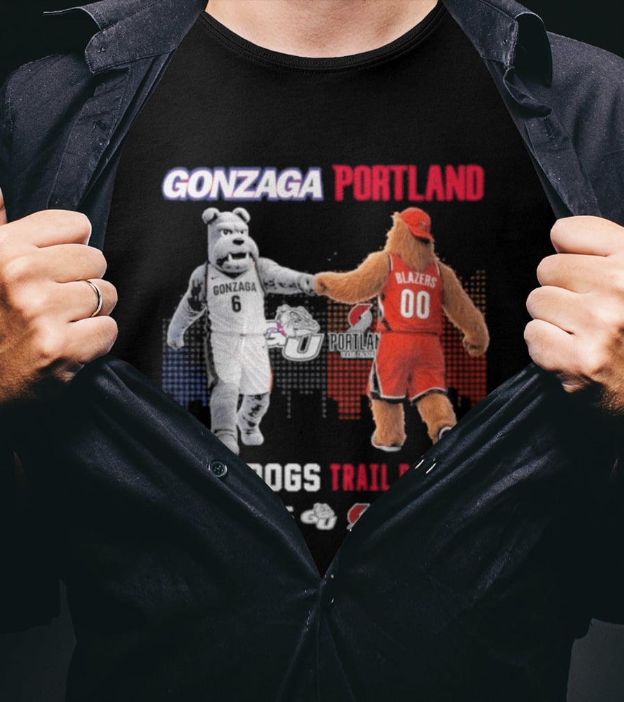Gonzaga Bulldogs Saturdays Portland Blazers Sundays Sports Fans Mascots T-Shirt
