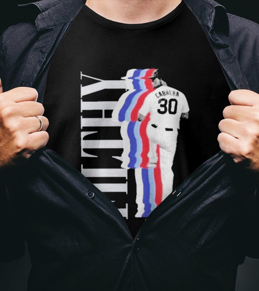 Obvious Edward Cabrera Filthy 30 Red Blue Streak Baseball T-Shirt