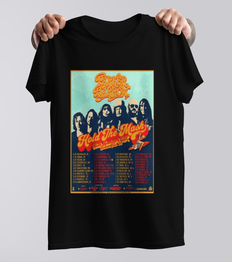 Parker Barrow Hold The Mash North American UK Summer Tour 2023 T-Shirt
