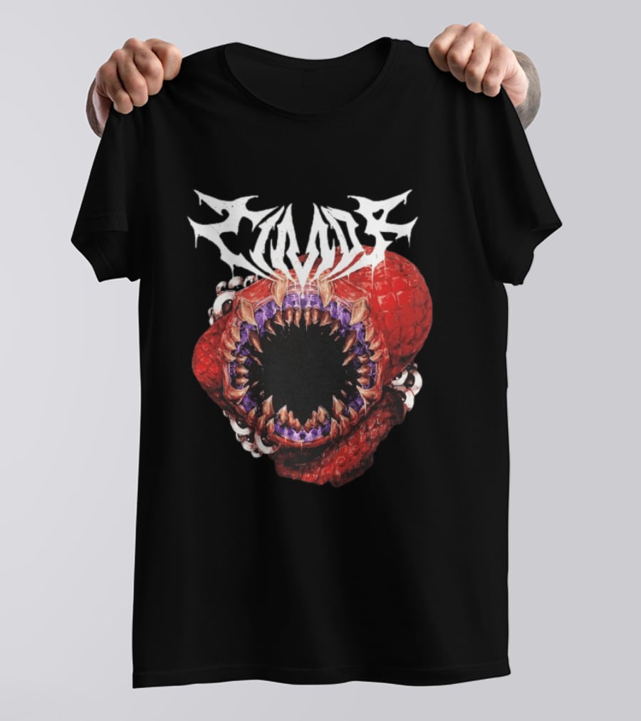 Doggie Timor Monster Crimson Jaws Fantasy T-Shirt