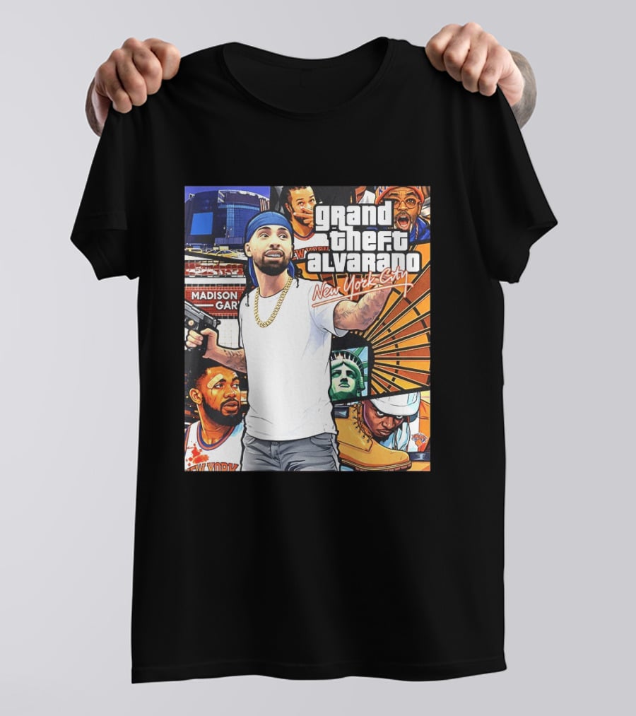 Grand Theft Alvarado New York City Madison Square Garden Knicks Energy T-Shirt