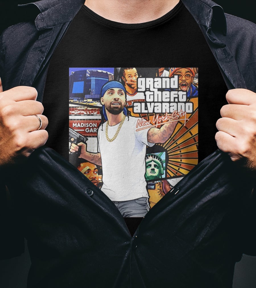 Grand Theft Alvarado New York City Madison Square Garden Knicks Energy T-Shirt