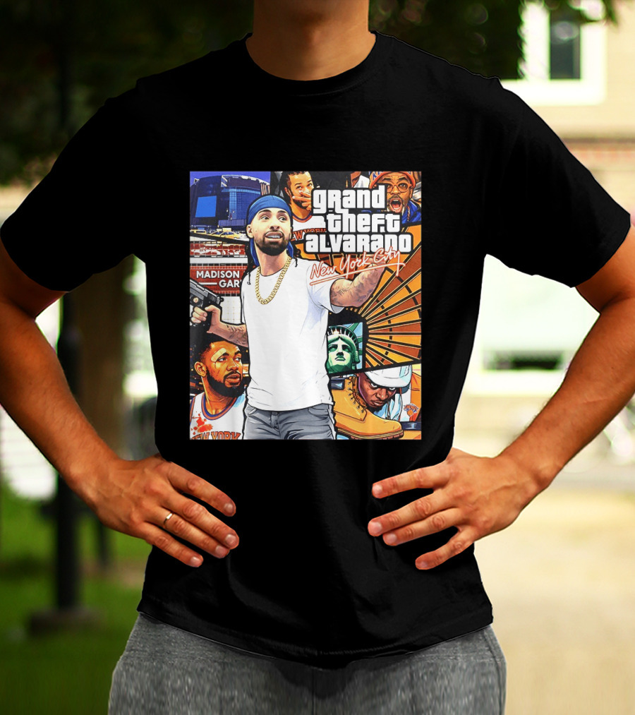 Grand Theft Alvarado New York City Madison Square Garden Knicks Energy T-Shirt