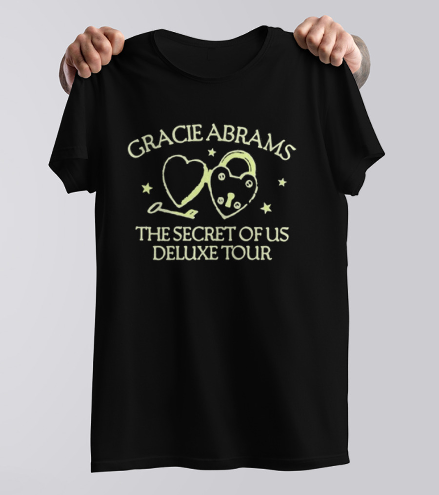 Gracie Abrams The Secret Of Us Deluxe Tour Hearts And Stars T-Shirt