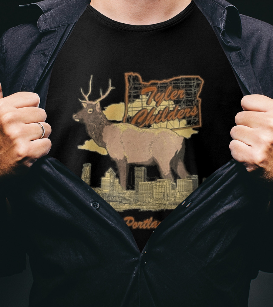 Tyler Childers Portland Oregon Hunting Deer T-Shirt