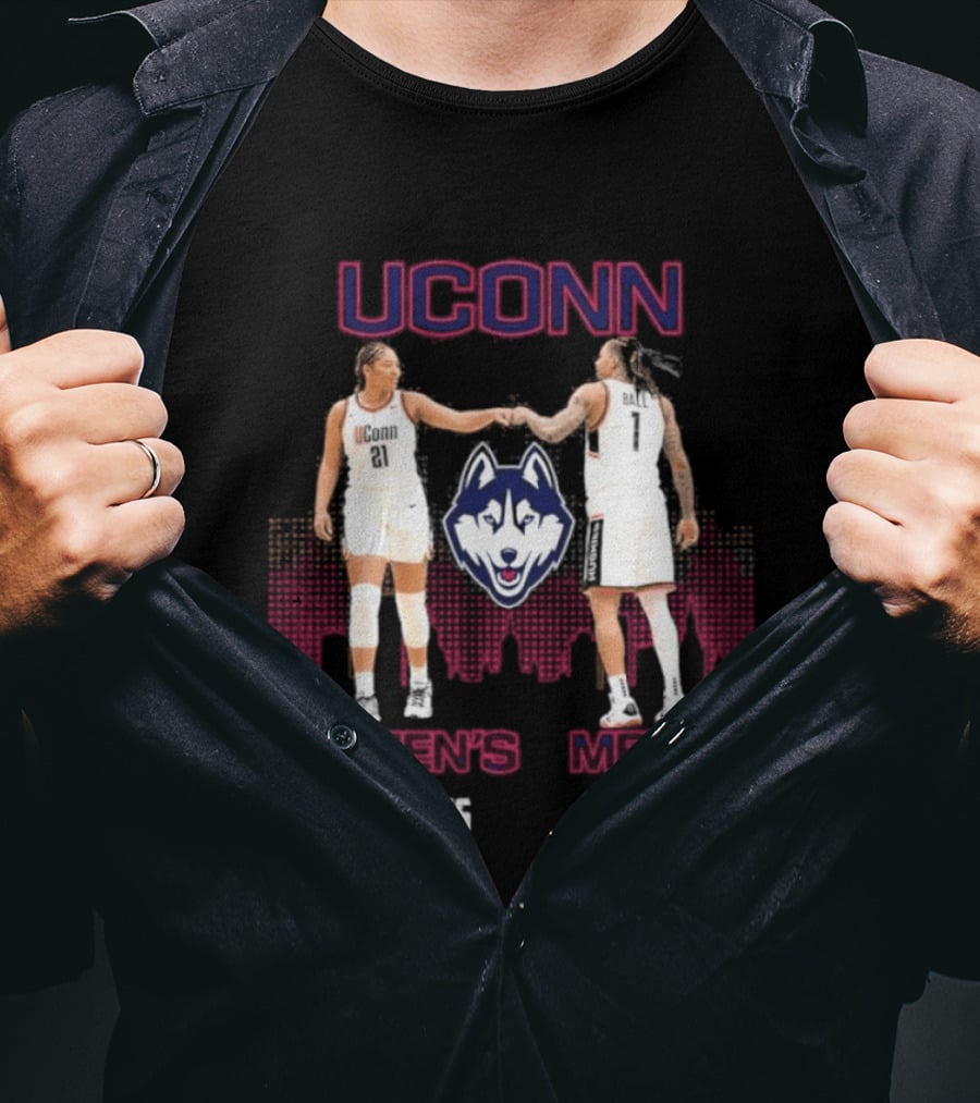 UConn Women's Basketball Saturdays UConn Men's Basketball Sundays Huskies Team Fans T-Shirt