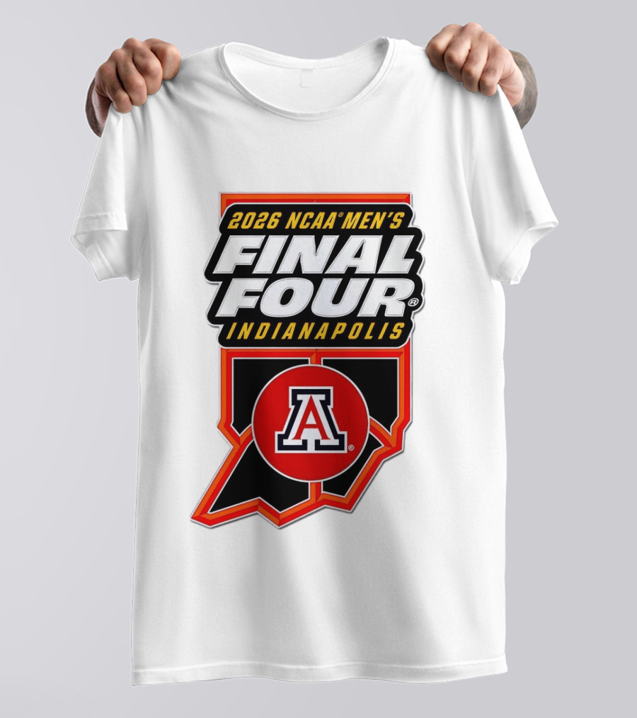 Arizona Wildcats NCAA Men's Final Four 2026 Indianapolis T-Shirt