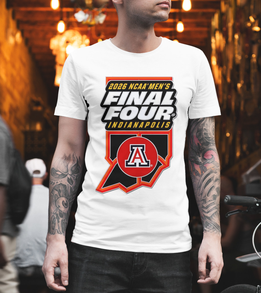 Arizona Wildcats NCAA Men's Final Four 2026 Indianapolis T-Shirt