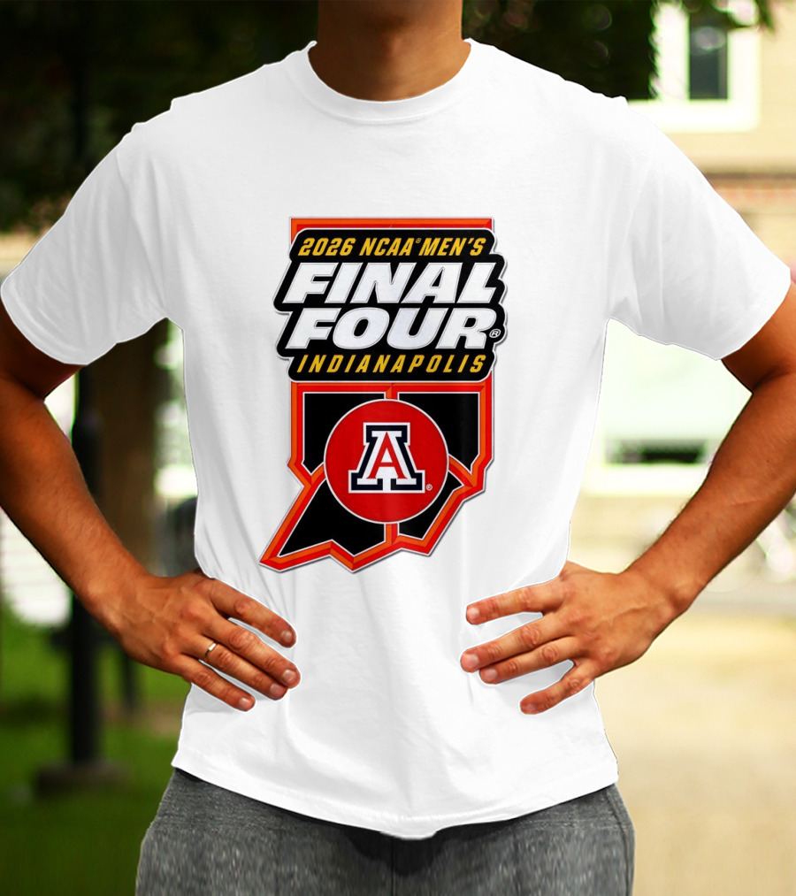 Arizona Wildcats NCAA Men's Final Four 2026 Indianapolis T-Shirt