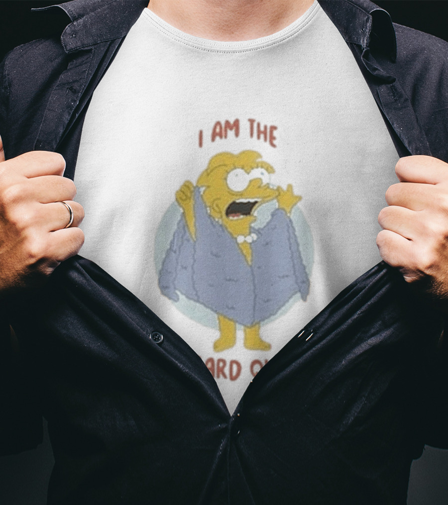 I Am The Lizard Queen Funny Cartoon Character Scene T-Shirt