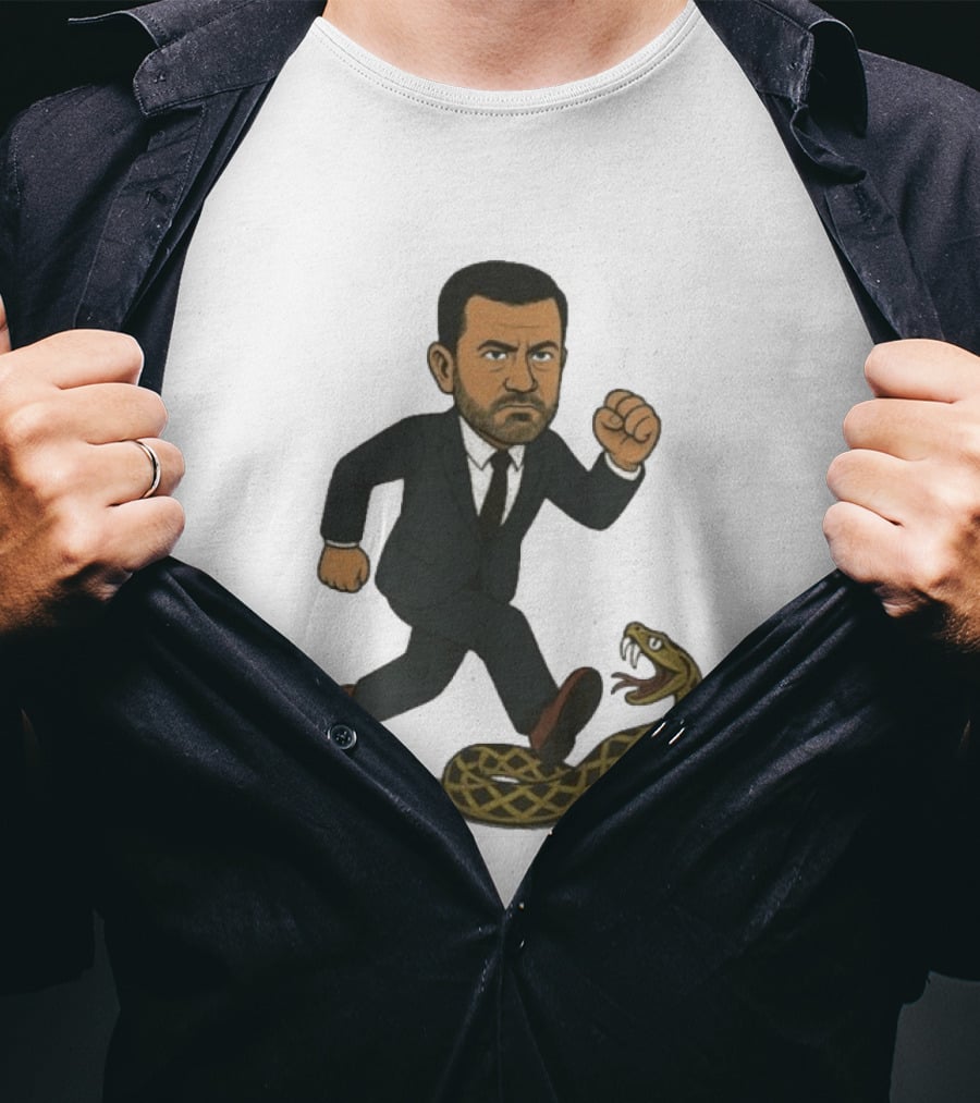 Keep On Treadin' Jimmy Kimmel Snake Suit Punch T-Shirt