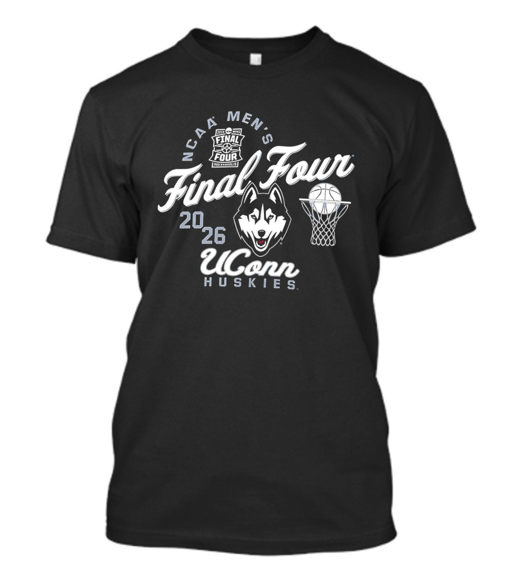NCAA Men's Final Four 2026 UConn Huskies Indianapolis T-Shirt