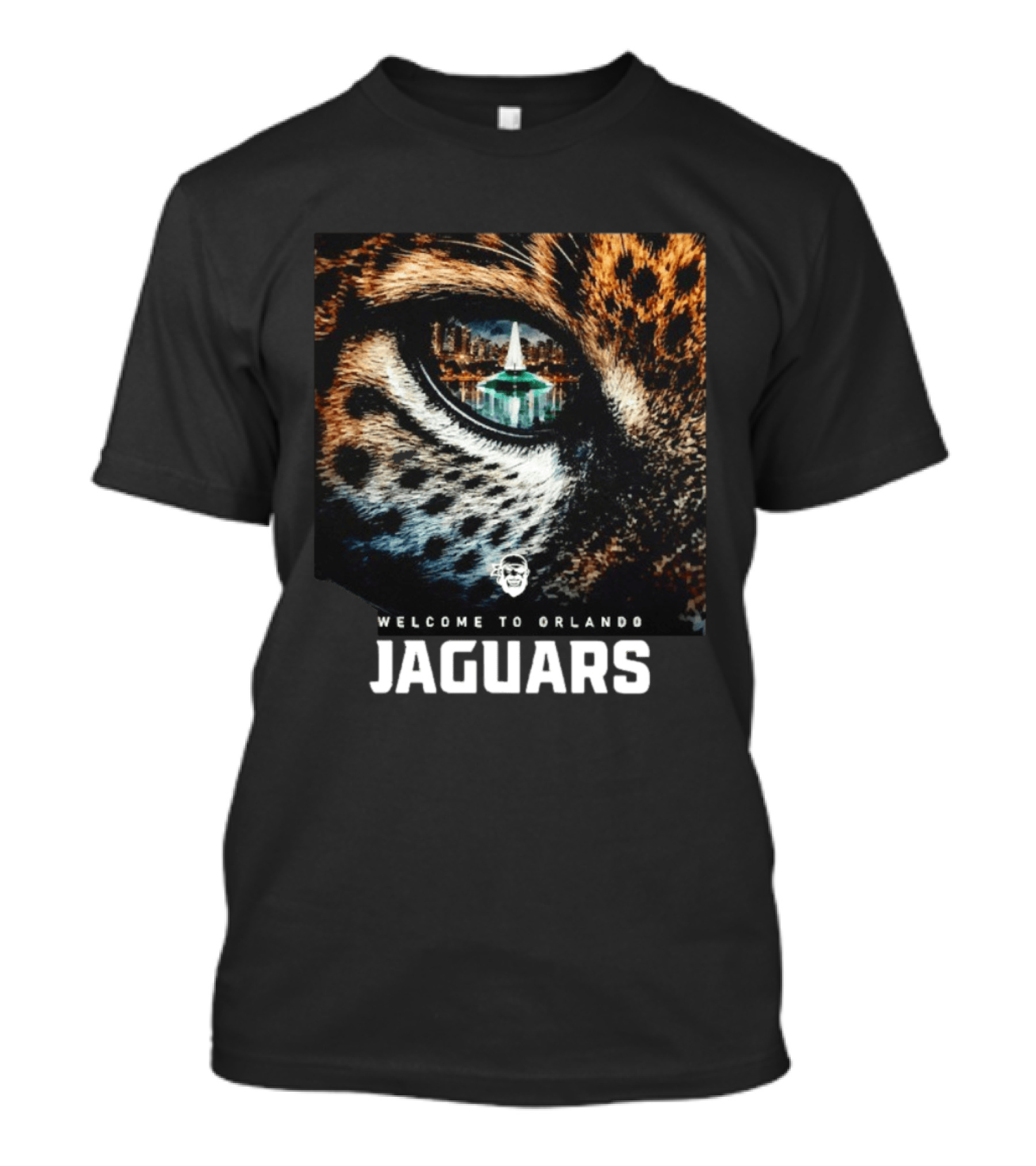 Welcome To Orlando Jaguars Eye Cityscape T-Shirt
