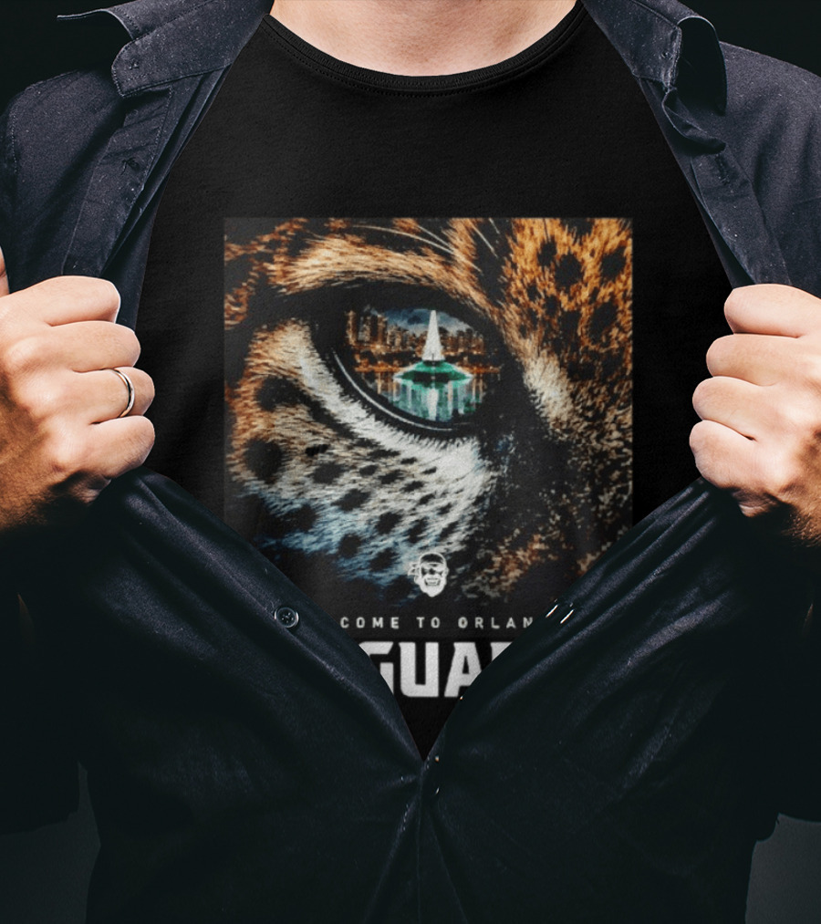 Welcome To Orlando Jaguars Eye Cityscape T-Shirt
