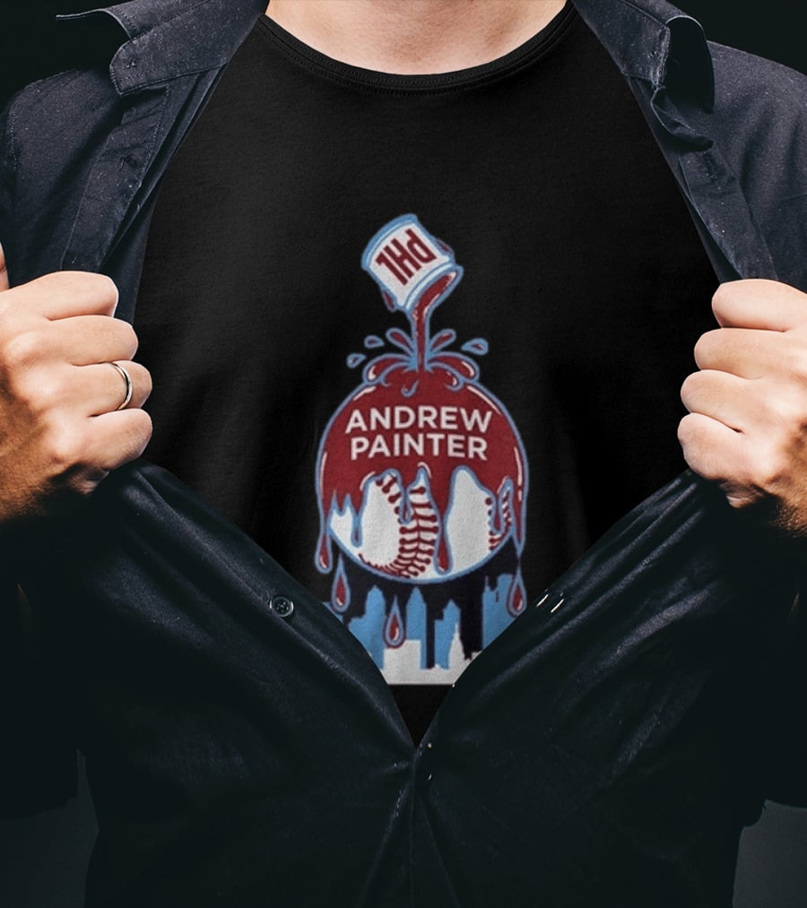 Andrew Painter Philadelphia Baseball Paint The Town T-Shirt