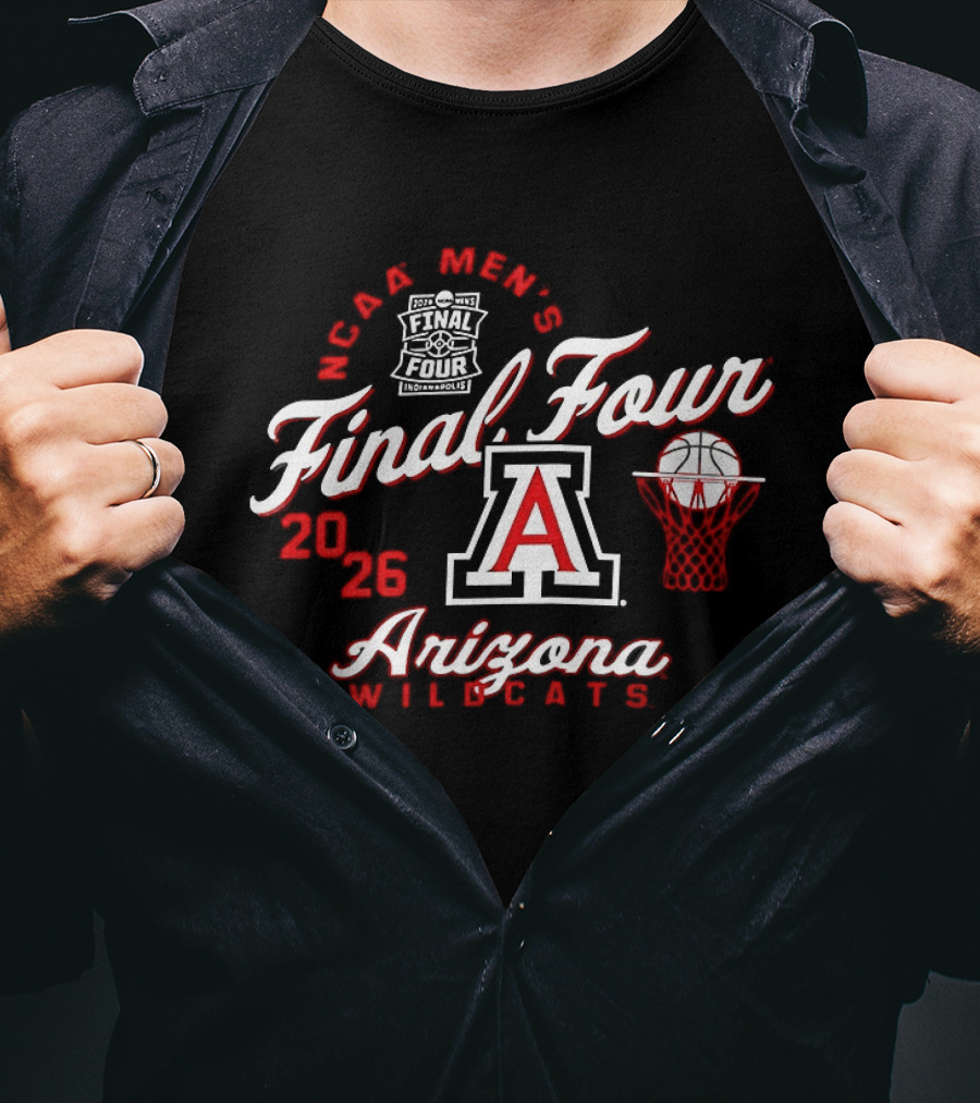 Arizona Wildcats Final Four 2026 NCAA Men's Basketball Tournament T-Shirt
