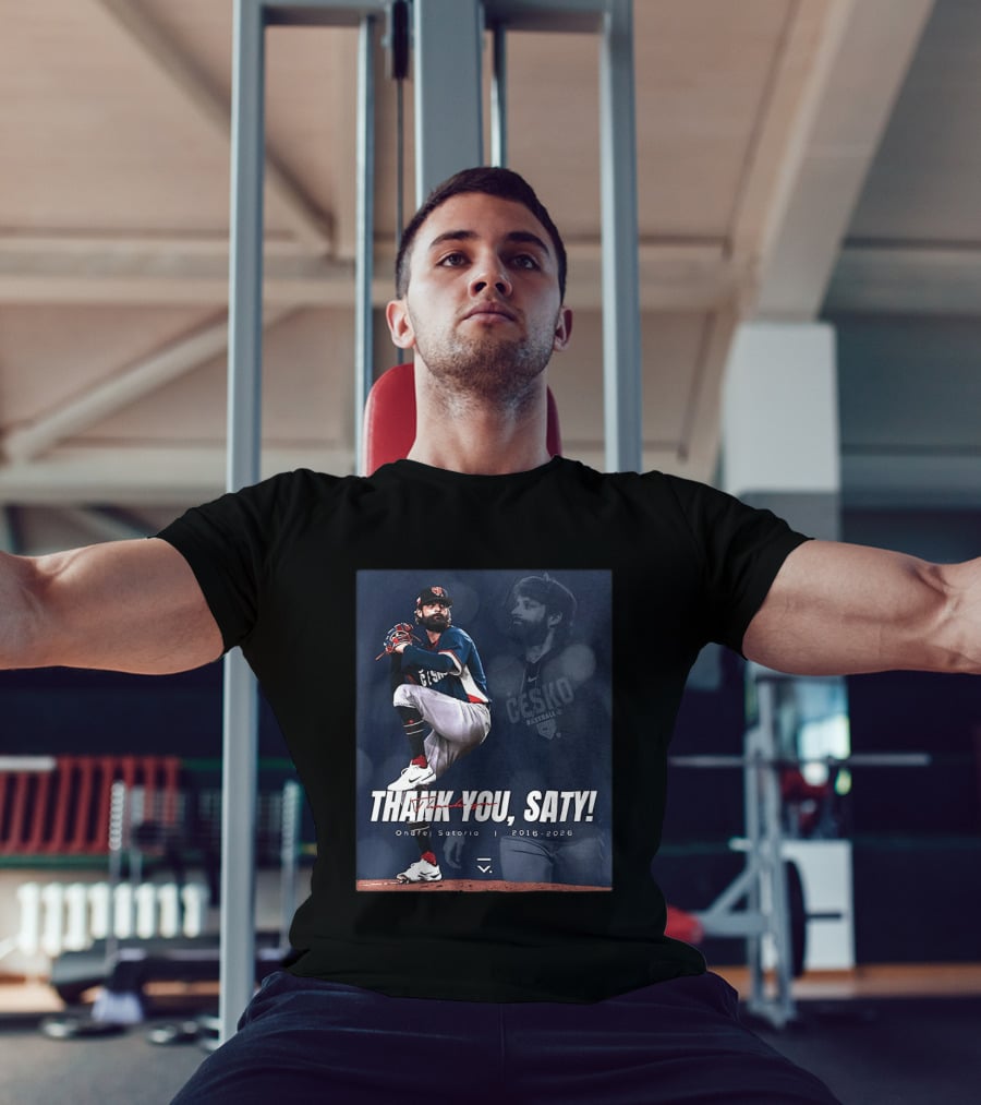 Thank You Saty Ondrej Satoria Cesko Baseball 2016 2026 T-Shirt