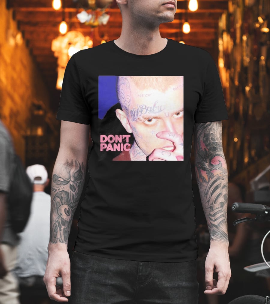 Lil Peep Don't Panic Single Cover Tattoo T-Shirt