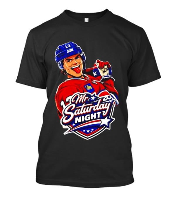 Mr. Saturday Night Cole Caufield Montreal Canadiens Hockey Player Celebration T-Shirt